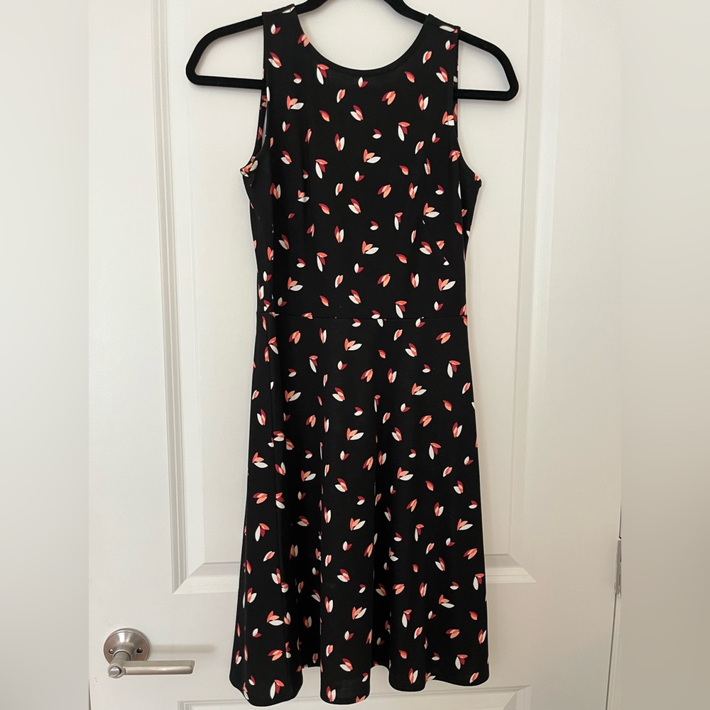 Fit&Flare A-line AnnTaylor Dress Black and Pink